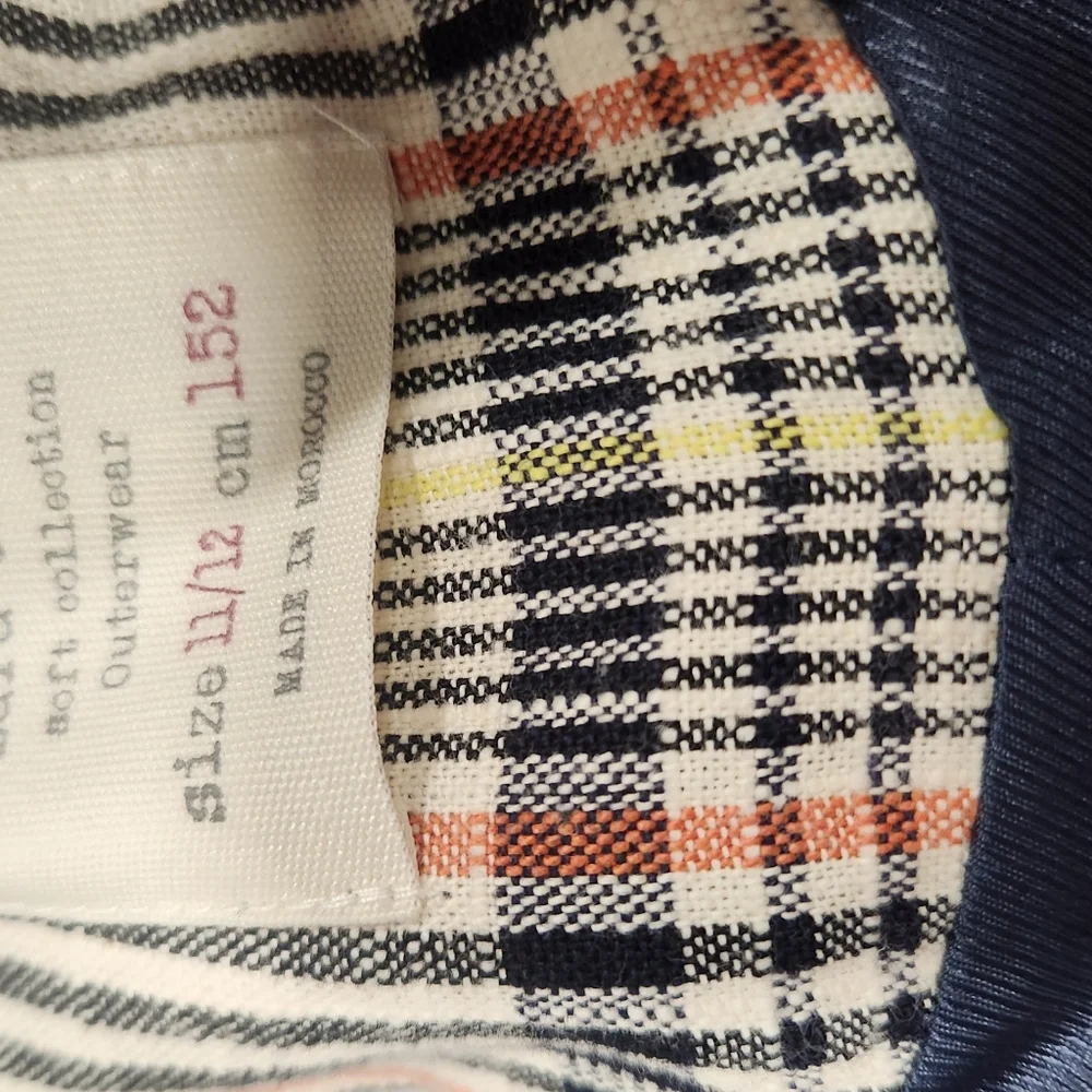 Zara Kids Plaid Blazer Coat 11/12 - Picture 5 of 5